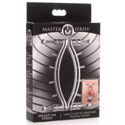 Master Series Écarteur de Lèvres Vaginales Spread 'Em Poker